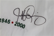 Lee Janzen and Jeff Quinney Signed Baltusrol Embroidered Tournament Host Flag JSA COA