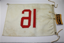 1964 Western Golf Tournament Course Flown #16 Embroidered Flag with Friday Ticket
