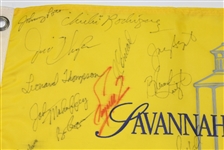 Multi-Signed Savanah Harbors Legends of Golf Tournament Flag - 45 SignaturesJSA COA