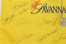Multi-Signed Savanah Harbors Legends of Golf Tournament Flag - 45 SignaturesJSA COA