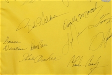 Multi-Signed Savanah Harbors Legends of Golf Tournament Flag - 45 SignaturesJSA COA