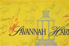 Multi-Signed Savanah Harbors Legends of Golf Tournament Flag - 45 SignaturesJSA COA