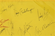 Multi-Signed Savanah Harbors Legends of Golf Tournament Flag - 45 SignaturesJSA COA