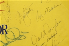 Multi-Signed Savanah Harbors Legends of Golf Tournament Flag - 45 SignaturesJSA COA