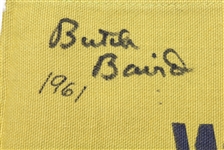 1960's Waco Turner Open Course Flown #4 Flag Signed by Pete Brown First African American to Win PGA Event