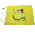 Jose Maria Olazabal Signed 1999 Masters Embroidered Flag JSA COA