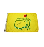 Bob Goalby Signed Vintage Masters Flag JSA COA