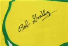 Bob Goalby Signed Vintage Masters Flag JSA COA