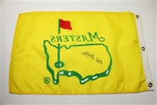 Bob Goalby Signed Vintage Masters Flag JSA COA