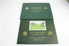 2001 US Open at Southern Hills Ltd Ed 5/250 Keith Mackie Sketchbook Signed by Artist