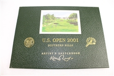 2001 US Open at Southern Hills Ltd Ed 5/250 Keith Mackie Sketchbook Signed by Artist