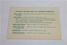 1976 US Open Championship at Atlanta Athletic Club Official Scorecard