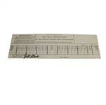 1955 US Open at Olympic Club Official Scorecard Signed by Jack Fleck JSA COA