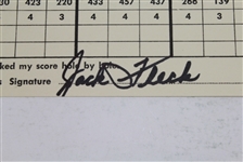 1955 US Open at Olympic Club Official Scorecard Signed by Jack Fleck JSA COA