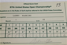 1987 US Open at Olympic Club Official Scorecard Signed by Seve Ballesteros and Lanny Wadkins JSA COA