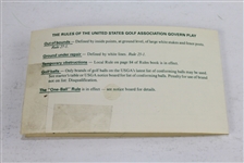 1987 US Open at Olympic Club Official Scorecard Signed by Seve Ballesteros and Lanny Wadkins JSA COA