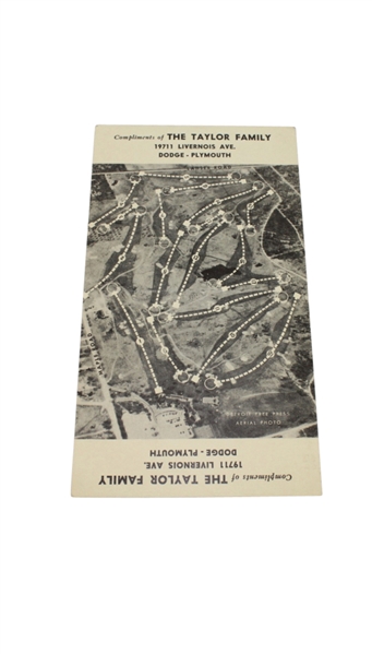 1951 National Open Golf Tournament at Oakland Hills Scorecard - Hogan Win @ The Monster