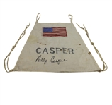 Billy Casper Signed Match Used  United States 1965 Ryder Cup Caddy Bib JSA COA PHOTO MATCHED