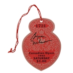 1945 Canadian Open Ticket Signed by Byron Nelson-Historic Final Round 11th Straight Win!