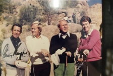 1983 Skins Game Photo Signed by The Big 4 - Nicklaus, Palmer, Player, and Watson JSA COA