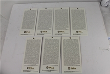 2011 PGA Championship at Atlanta Athletic Club Ticket Set Signed by Keagan Bradley JSA COA