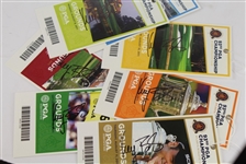 2011 PGA Championship at Atlanta Athletic Club Ticket Set Signed by Keagan Bradley JSA COA