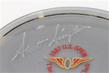 Scott Simpson Signed 1987 US Open at Olympic Club Glass Dish