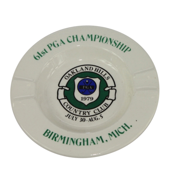 1979 PGA Championship at Oakland Hills Ceramic Ash Tray