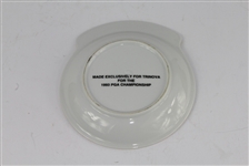 1993 PGA Championship at Inverness Ceramic Ash Tray Signed Twice by Paul Azinger JSA COA