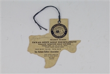1942 Texas Open Ticket Signed by Johnny Weissmuller (Tarzan), Bing Crosby and Byron Nelson- JSA COA
