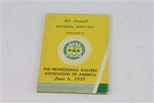 1959 National Golf Day Booklet Signed by Dow Finsterwald and Tommy Bolt JSA COA