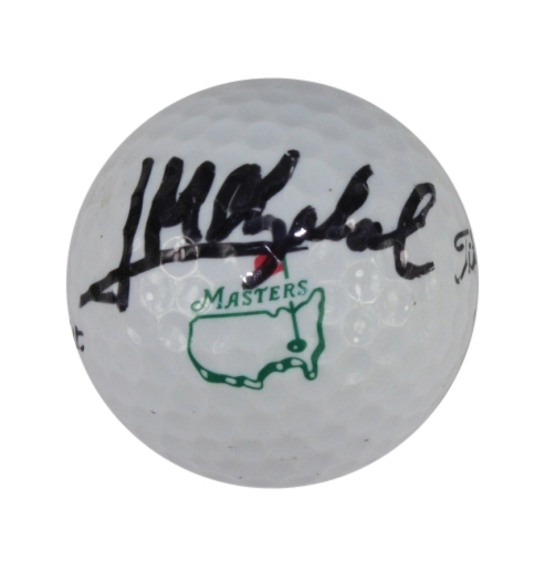 Jose Maria Olazabal Signed Masters Logo Golf Ball JSA COA