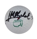 Jose Maria Olazabal Signed Masters Logo Golf Ball JSA COA