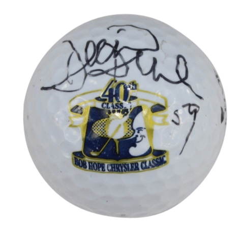David Duval Signed Bob Hope Chrysler Classic Golf Ball Site of 59 Round-W/  Inscription 