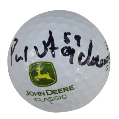 Paul Goydos Signed John Deere Classic Logo Golf Ball Site of 59 Round-W/ Inscription 