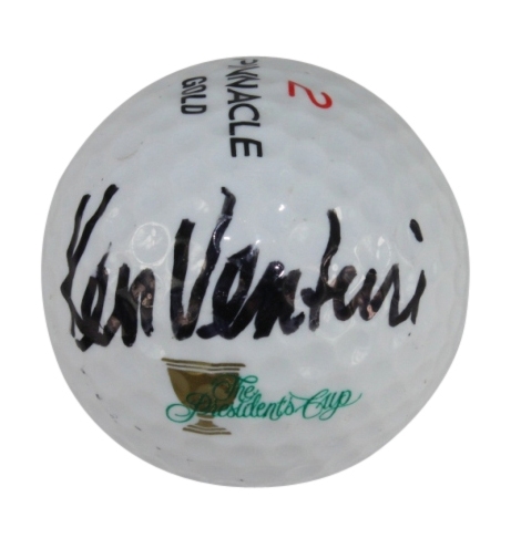 Ken Venturi Captain USA 2000 Presidents Cup-On Event Logo Golf Ball JSA COA
