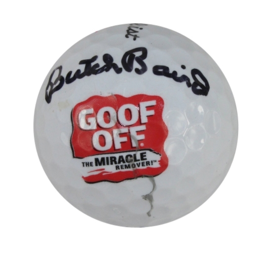 Butch Baird Signed Goof Off Logo Golf Ball JSA COA