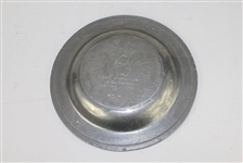 1980 US Open at Baltusrol GC Commemorative Pewter Plate-Nicklaus 4th Win, 16th Major