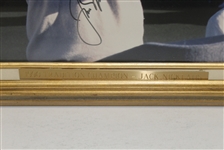 Jack Nicklaus Signed 1990 Tradition Champion Trophy Shot 11x14 Framed Photo JSA COA