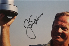 Jack Nicklaus Signed Trophy Shot 11x14 Framed Photo JSA COA