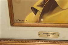 Charles Coody Original Oil Painting Hung at Green Jacket Restaurant In Augusta
