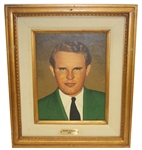 Ralph Guldahl Original Oil Painting Hung at Green Jacket Restaurant In Augusta