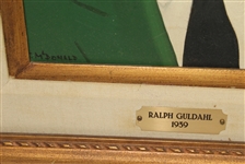 Ralph Guldahl Original Oil Painting Hung at Green Jacket Restaurant In Augusta
