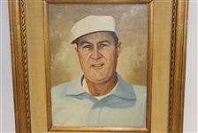 Herman Keiser Original Oil Painting Hung at Green Jacket Restaurant In Augusta