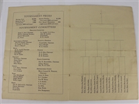 Byron Nelson Signed 1945 Inter. 4-Ball Tourn. Program-1st of Record 11 Straight Wins!