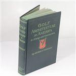 1927 Book Golf Architecture In America by George C. Thomas Jr.