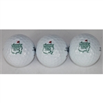 Lot of Three Masters Logo Golf Balls :  Augusta National Members  Logo 