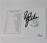 Phil Mickelson Signed Augusta National Scorecard JSA #L35420