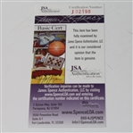 Adam Scott Signed Augusta National Scorecard JSA #J02198