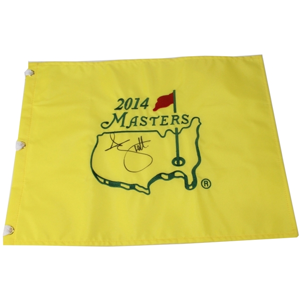Adam Scott Signed Masters 2014 Embroidered Flag JSA COA